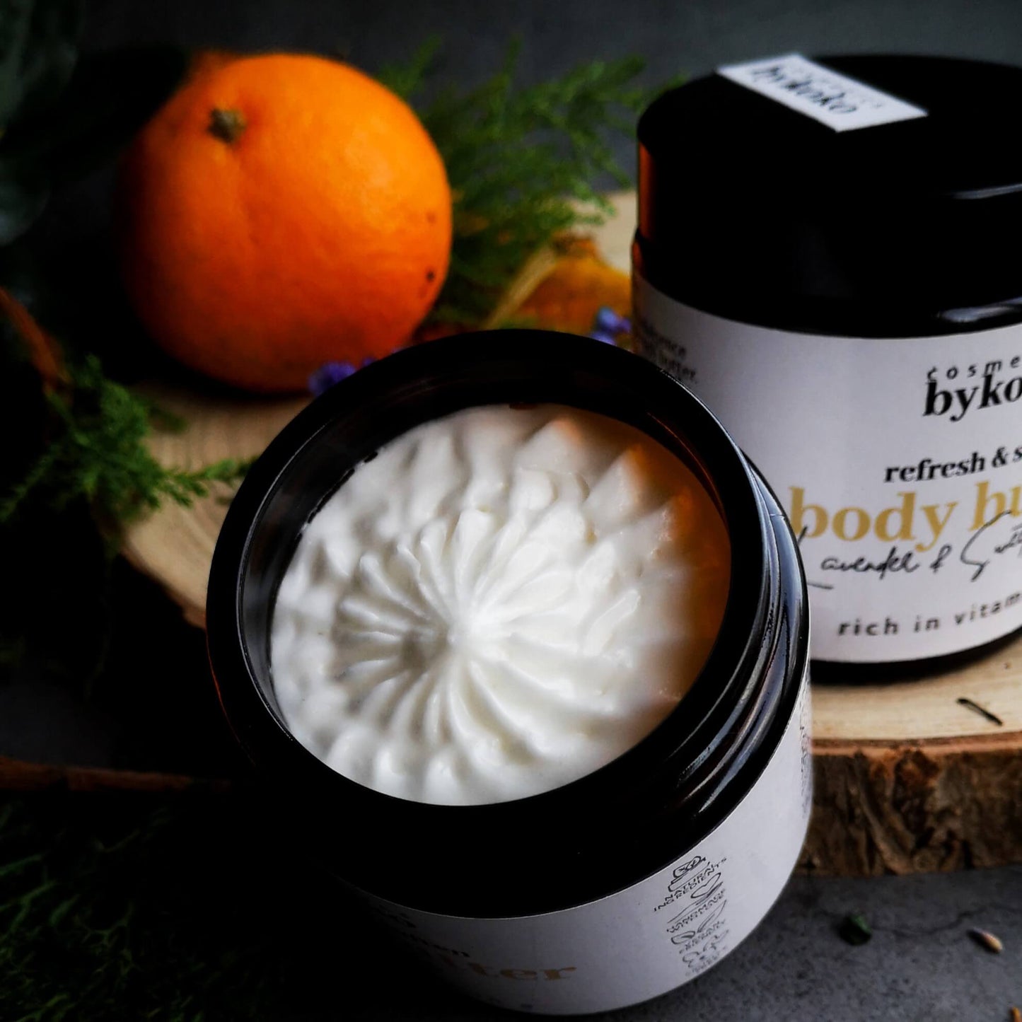 lavender and sweet orange shea body butter